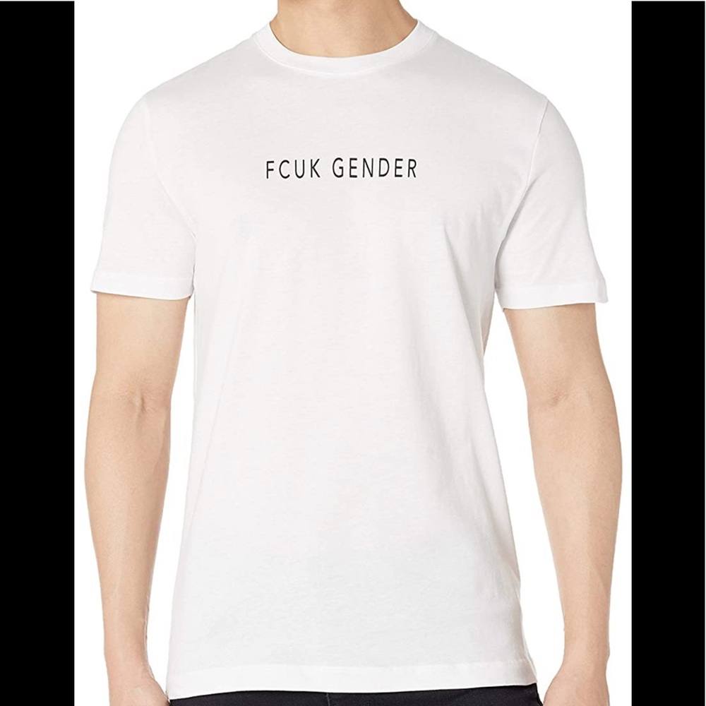 French Connection Men's FCUK Gender T-Shirt Large